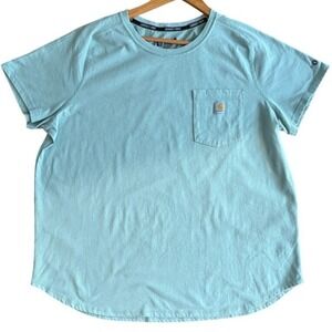 Carhartt Force Mens XXL Relaxed Fit Pocket Short Sleeve T-Shirt Green